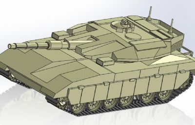 以色列梅卡瓦Merkawa坦克solidworks模型
