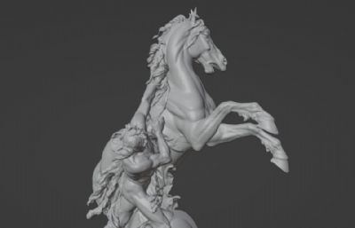罗斯班迪格雕像blender模型,两个格式