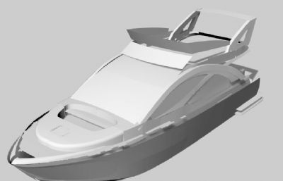 游艇外壳rhino模型