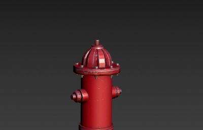 次时代写实低模消防栓3dmax模型
