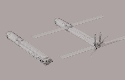 PBR次时代国产弹簧刀-飞鸿-901 无人机系统,4K贴图