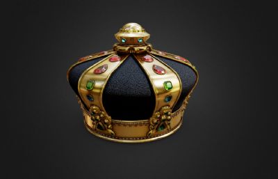 国王王冠,黄金王冠,皇冠3dmaya模型