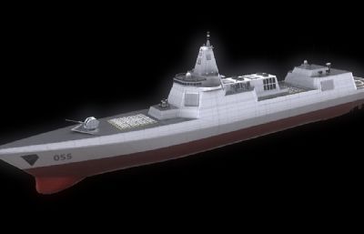055型驱逐舰(中)3dmax模型