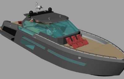 游艇rhino模型