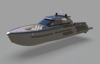 游艇rhino模型