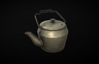 旧茶壶,烧水壶,铁壶铜壶