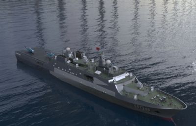 巡洋舰,驱逐舰,战舰军舰3dmax模型