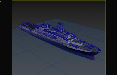 巡洋舰,驱逐舰,战舰军舰3dmax模型