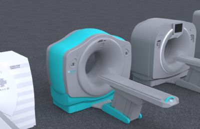 十几款西门子CT全息超高速陶瓷光子探测器组合3dmax模型