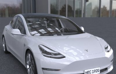 2023款Tesla特斯拉model3汽车新能源纯电动车