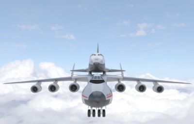 安225运输飞机3dmax模型