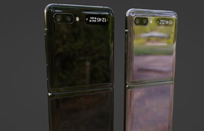 三星Galaxy Z Flip折叠手机模型