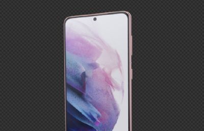 Samsung Galaxy S21 Phantom Violet手机模型
