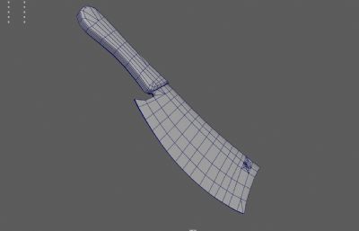 菜刀,斩骨刀,剁骨刀3dmaya模型