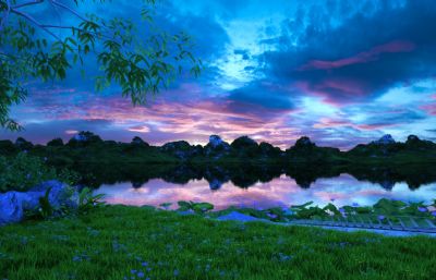 仙女湖,唯美湿地公园自然景观