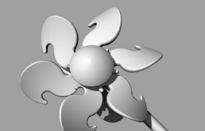 花朵形状的螺旋桨rhino模型