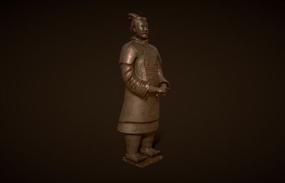 兵马俑石像,古董文物,秦始皇陵兵俑雕塑