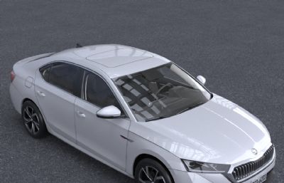 2015款斯柯达明锐汽车3dmax模型