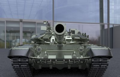 苏联T72B坦克3dmax模型
