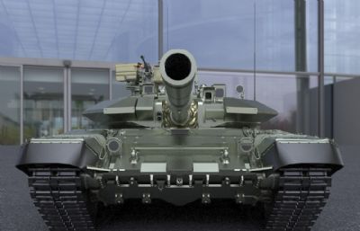 印度T90S主战坦克3dmax模型