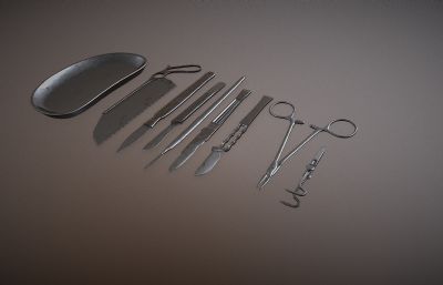 手术刀,手术钳,镊子等手术工具医疗器械
