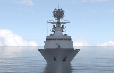 中国海军驱逐舰3dmax模型