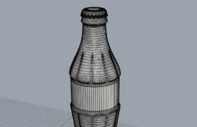 可口可乐玻璃瓶rhino模型