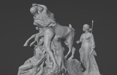 法尔奈斯的公牛-古希腊雕像stl模型