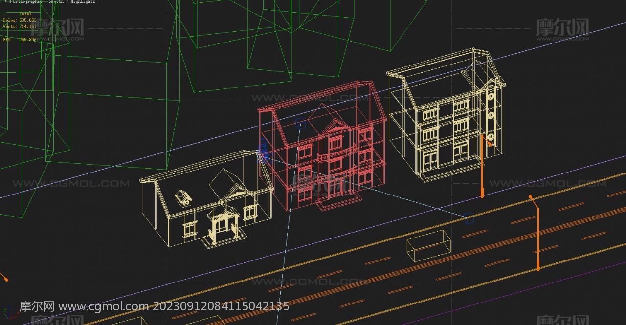 农家别墅,乡镇宿舍,中式住房3Dmax模型