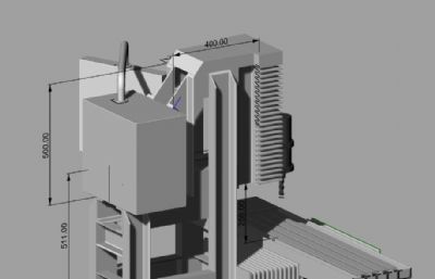CNC数控机床rhino模型