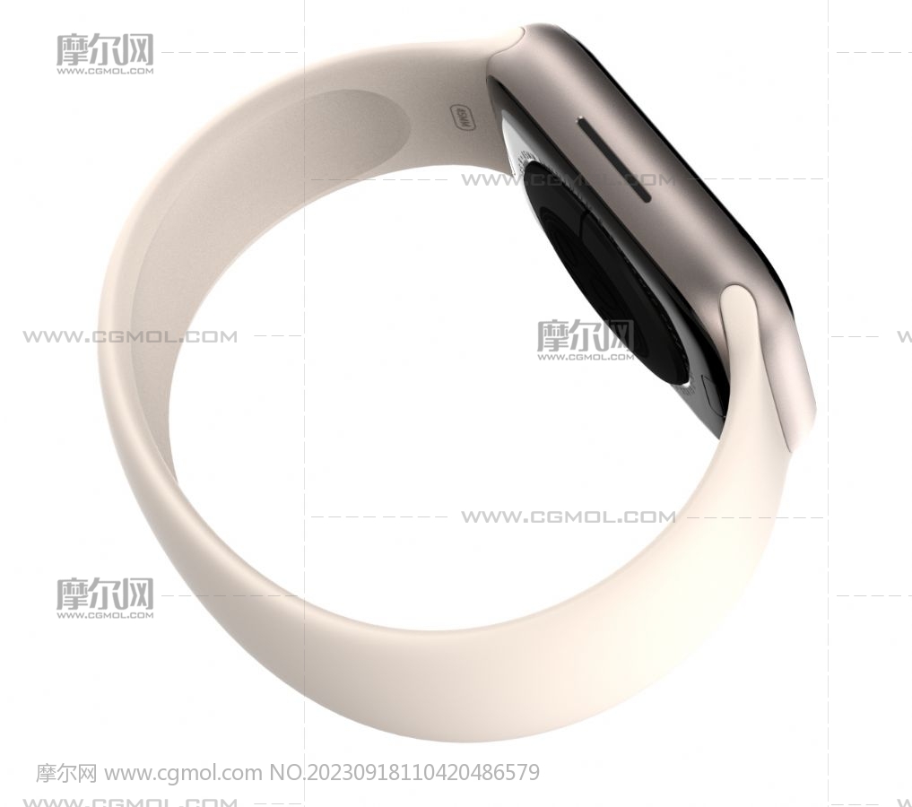 Apple Watch Series 9智能手表c4d模型