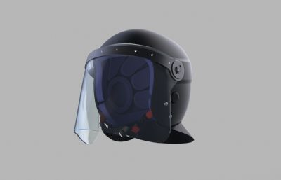 防爆警察头盔护具rhino模型