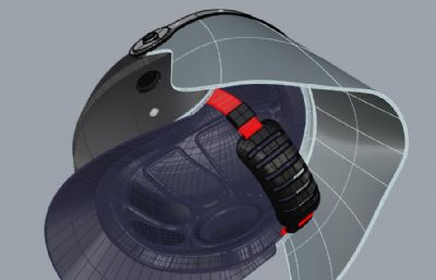防爆警察头盔护具rhino模型