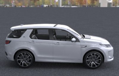 2022款路虎探索运动款SUV汽车3dmax模型