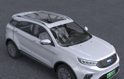 2022款福特领地Territory汽车3dmax模型
