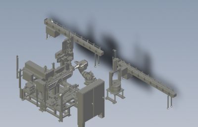 电机转换器自动组装设备solidworks模型