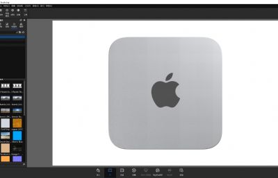 苹果Mac Studio电脑主机keyshot渲染3D模型