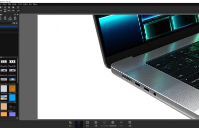 苹果MacBook Pro 16 英寸M2 Max芯片笔记本电脑keyshot渲染3D模型