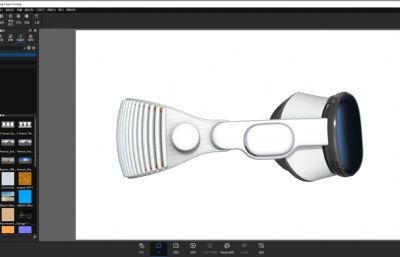苹果Vision Pro头显keyshot渲染3D模型
