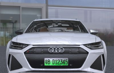 2022款奥迪RS6 AVANT汽车3dmax模型
