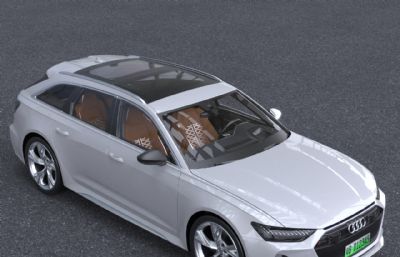 2022款奥迪RS6 AVANT汽车3dmax模型