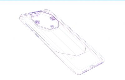 华为HUAWEI Mate 60 RS非凡大师手机3D模型(ksp+stp素模),keyshot2023渲染