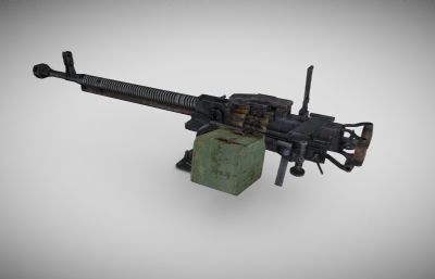 重机枪,高射机枪,54式重机枪maya模型