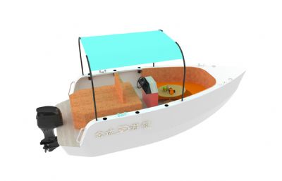 法国小船,游艇rhino模型