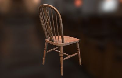 英式木制椅子,老式椅子