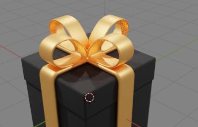礼物礼盒blender模型