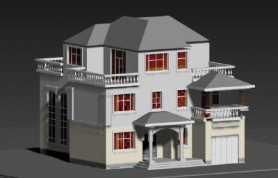 房子,别墅,农村自建房3dmax模型