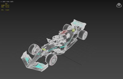 F1赛车, 方程式赛车max,fbx模型