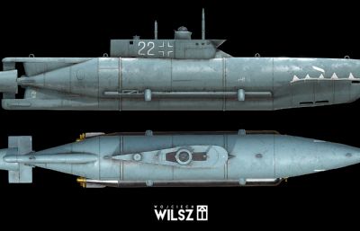 U型潜艇+鱼雷