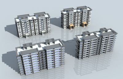 新中式多层住宅3dmax模型